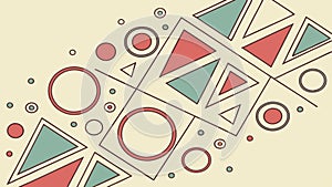 Abstract Interconnected Circular Pattern. Dynamic Network Flow Design, vector design Generative AI