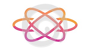 Abstract Interconnected Knot for Complexity Unity, vector design Generative AI