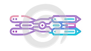 Abstract Interconnected Lines, Digital Network Structure Art, vector design Generative AI