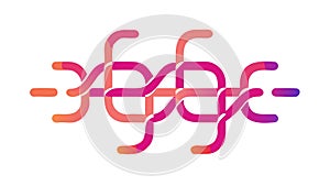 Abstract Interconnected Lines - Network Data Modern Tech, vector design Generative AI