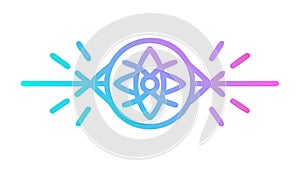 Abstract interconnected lines, symbolizing network, data, or molecular structure. vector design Generative AI