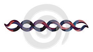 Abstract Interconnected Loops: Unity & Continuous Flow, vector design Generative AI