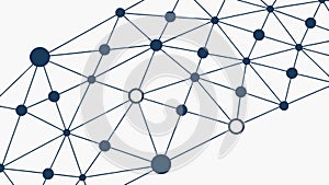 Abstract Interconnected Node Lines, vector design Generative AI