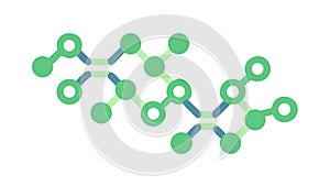 Abstract Interconnected Nodes, Representing Network or Data, vector design Generative AI