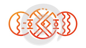 Abstract Interconnected Waves, Digital Flow, Tech Network, Data Stream. vector design Generative AI