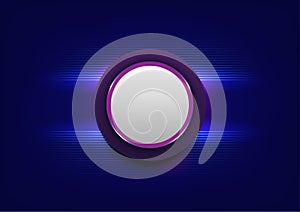 Abstract interface button technology. Futuristic dashboard computer circuit background