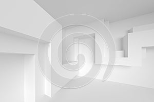 Abstract Interior Background. 3d Rendering