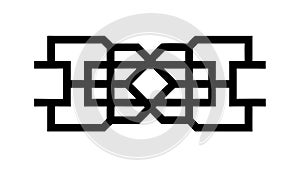 Abstract Interlocking Blocks Vector: Modern Geometric Pattern Design, vector design Generative AI