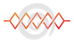 Abstract Interlocking Chain of Diamond Shapes, vector design Generative AI