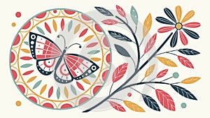 Abstract Interlocking Chain Motif, vector design Generative AI