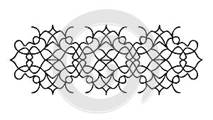 Abstract Interlocking Chain Pattern, complex geometric texture Generative AI