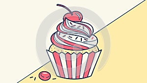 Abstract Interlocking Circular Pattern in Colors, vector design Generative AI