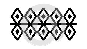 Abstract Interlocking Diamond Pattern, vector design Generative AI