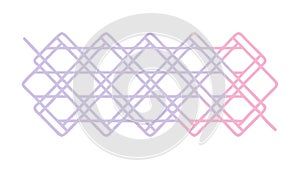 Abstract Interlocking Diamond Pattern, vector design Generative AI