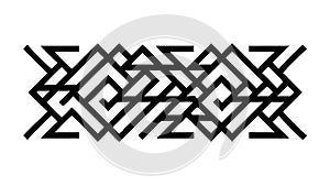 Abstract Interlocking Geometric Pattern, Modern Design Element, vector design Generative AI