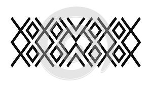 Abstract Interlocking Geometric Pattern Repeating Design Vector, vector design Generative AI