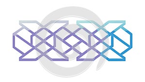 Abstract Interlocking Geometric Pattern Vector Background, vector design Generative AI