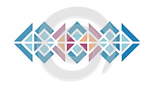 Abstract Interlocking Geometric Pattern Vector, vector design Generative AI