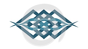 Abstract Interlocking Geometric Pattern Vector, vector design Generative AI