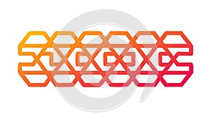 Abstract Interlocking Geometric Pattern, Vibrant Energy Vector, vector design Generative AI