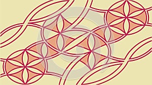 Abstract Interlocking Geometric Shapes, Dynamic Decorative Pattern Vector Design, vector design Generative AI