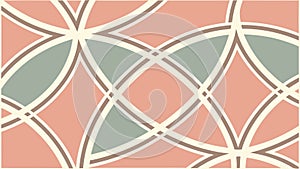 Abstract Interlocking Geometric Shapes Pattern Vector, vector design Generative AI