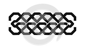 Abstract Interlocking Geometric Shapes Pattern Vector Design, vector design Generative AI