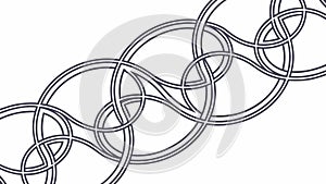 Abstract Interlocking Geometric Shapes Seamless Pattern, vector design Generative AI