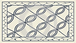Abstract Interlocking Geometric Tile Pattern Vector, vector design Generative AI