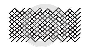 Abstract interlocking grid pattern intricate geometric design, vector design Generative AI