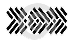 Abstract Interlocking Pattern Geometric Lines Vector, vector design Generative AI