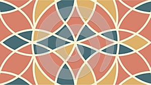 Abstract Interlocking Pattern: Modern geometric & dynamic design. vector design Generative AI