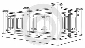 Abstract Interlocking People Chain Vector, vector design Generative AI