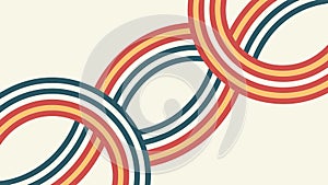 Abstract Interlocking Rings Geometric Pattern, vector design Generative AI