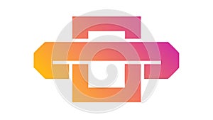 Abstract interlocking rings or knot symbol for connection, vector design Generative AI