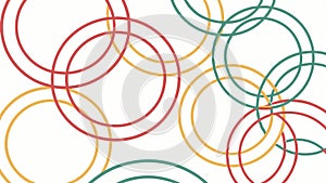 Abstract Interlocking Rings Pattern Design, vector design Generative AI