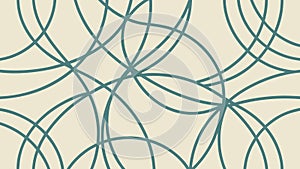 Abstract Interlocking Rings Pattern Vector, Modern Geometric Background, vector design Generative AI