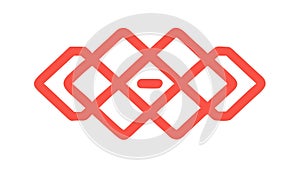 Abstract Interlocking Shapes Vector: Modern Geometric Pattern Design, vector design Generative AI