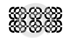 Abstract Interlocking Square Pattern, Modern Geometric Texture, vector design Generative AI