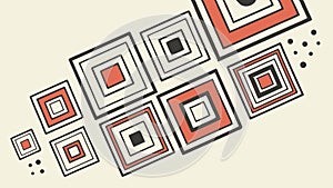 Abstract Interlocking Square Pattern Vector Design, vector design Generative AI