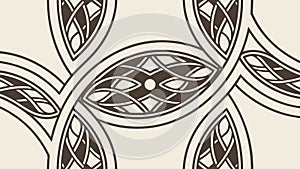 Abstract Interlocking Tribal Pattern Background, vector design Generative AI