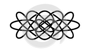 Abstract Interlocking Wavy Pattern, Dynamic Geometric Design, vector design Generative AI