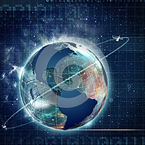 Abstract internet and networking backgrounds