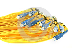 Abstract Internet technology fiber optic