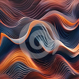 Abstract interpretation of soundwaves visualized through flowing, dynamic shapes and gradients3