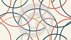 Abstract Intersecting Curved Lines, Geometric Background, vector design Generative AI