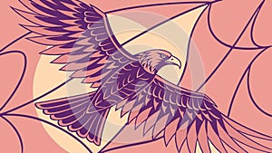 Abstract Intersecting Geometric Shapes Design, vector design Generative AI