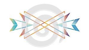 Abstract Intersecting Geometric Shapes, Dynamic Flow, vector design Generative AI