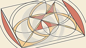 Abstract Intersecting Geometric Triangles Vector Pattern, vector design Generative AI