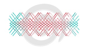 Abstract Intersecting Grid Lines Pattern Colorful, vector design Generative AI